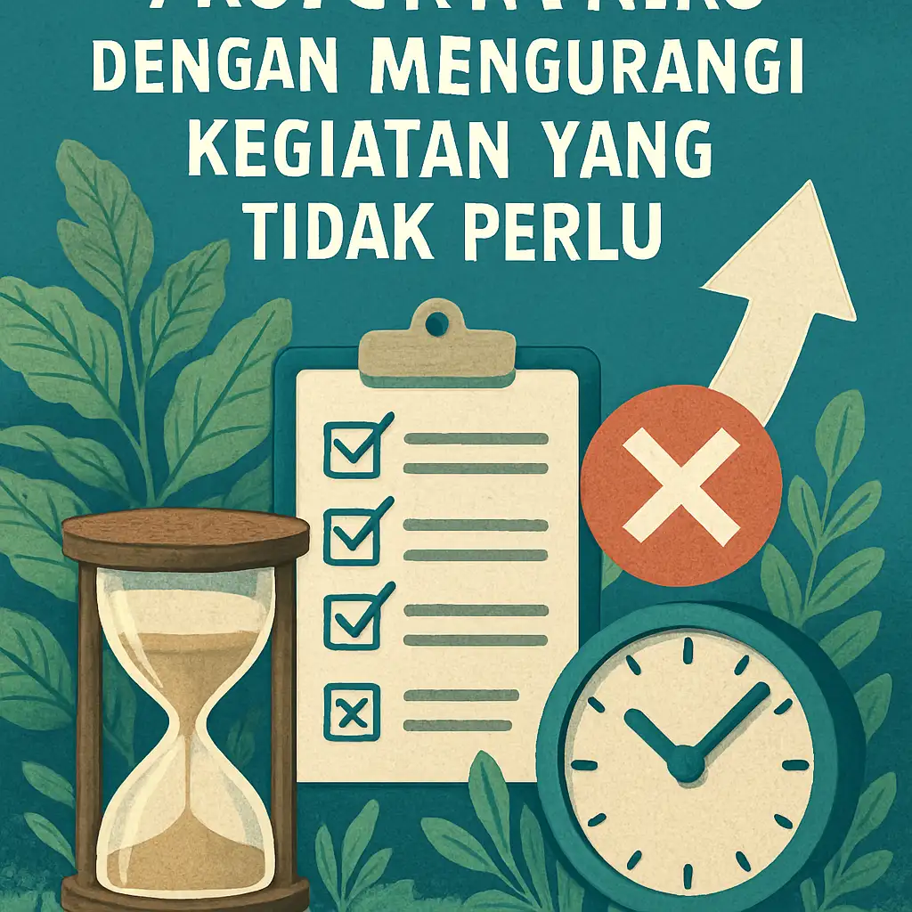 Cara Meningkatkan Produktivitas dengan Mengurangi Kegiatan yang Tidak Perlu